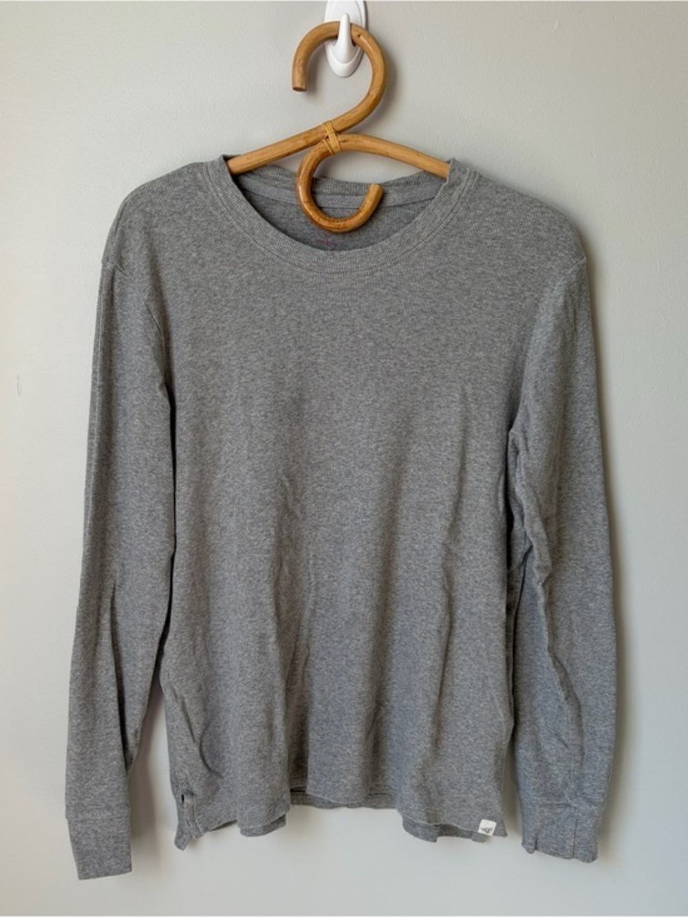 Burt’s Bees Organic Cotton Ribbed Pajama Long Sleeve Top Women’s Medium